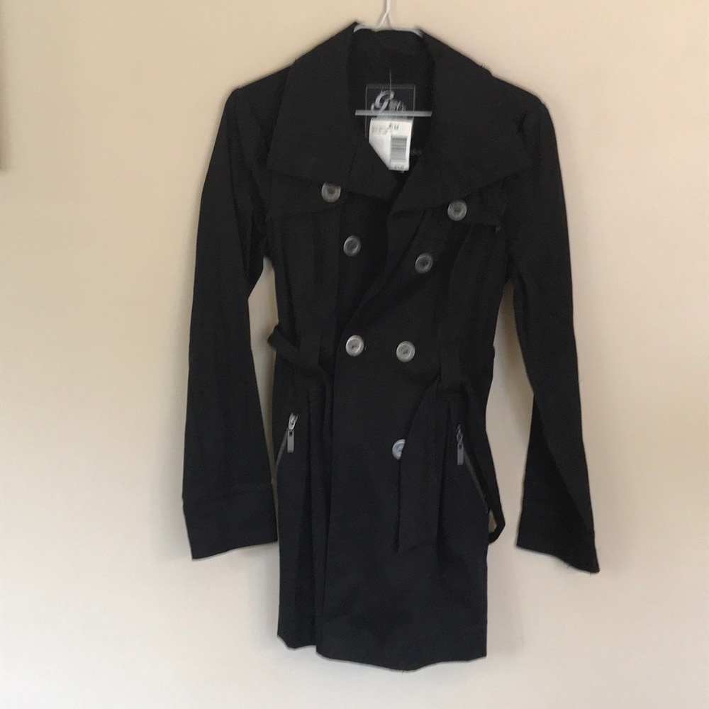 Guess Long Black Jacket